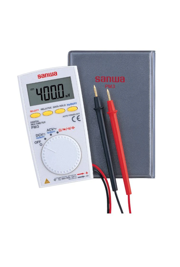 Sanwa PM3 Pocket Digital Multimeter with Folding Case