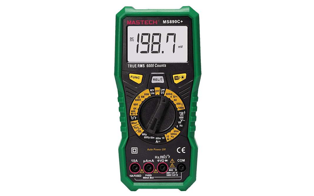 MASTECH MS890C+ Manual Range Dmm