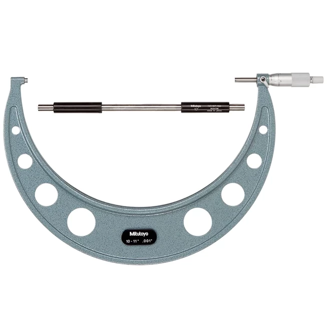 Mitutoyo 103-188 : Outside Micrometer With Ratchet Stop, Range 11-12 Inch