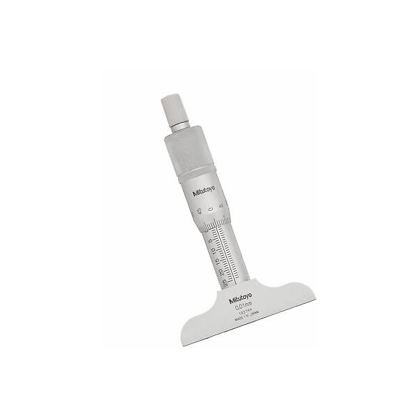 Mitutoyo 128-106 Depth Micrometer, 0-1"/ Base 4"