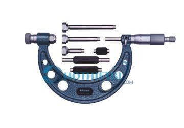 Mitutoyo 104-139A: Outside Micrometer With Interchangeable Anvils: 0-100mm