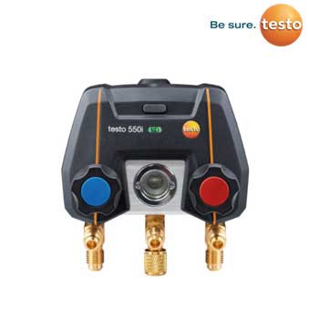 Testo 550i - App-Controlled Digital Manifold With Bluetooth And 2-Way Valve Block