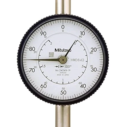 Mitutoyo 2424S-19 : Dial Indicator 2" 0-100 Dial Lug Back