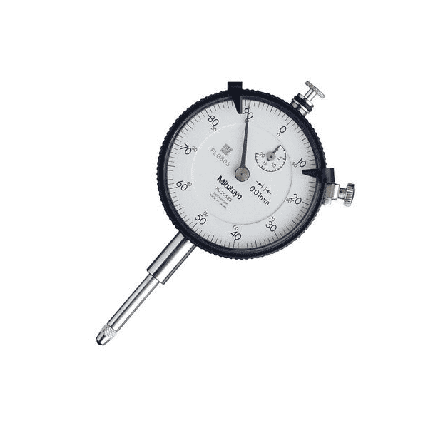 Mitutoyo 2052S: Dial Indicator, 30mm 0-100 Dial-Lug Back W/ Damper