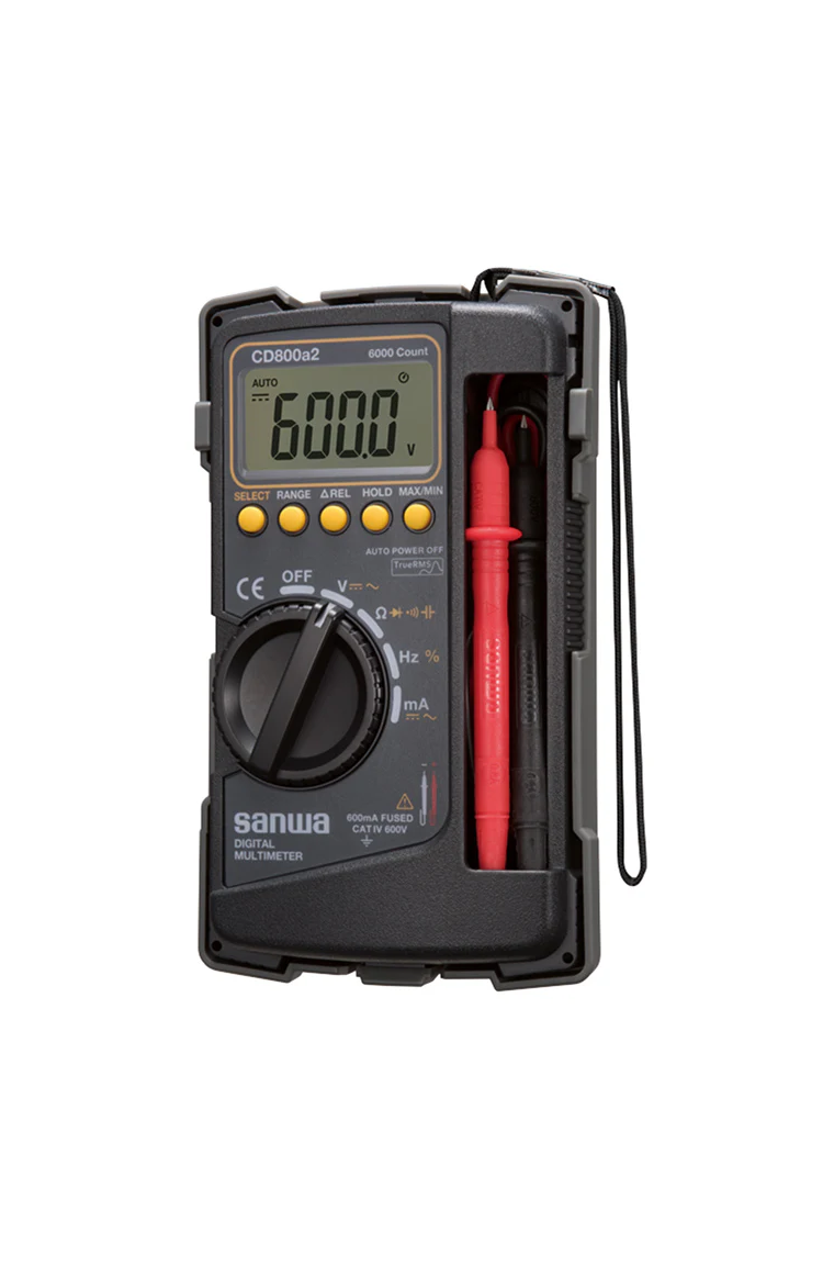 Sanwa CD800a2 Digital Multimeter with Tough Body Cover