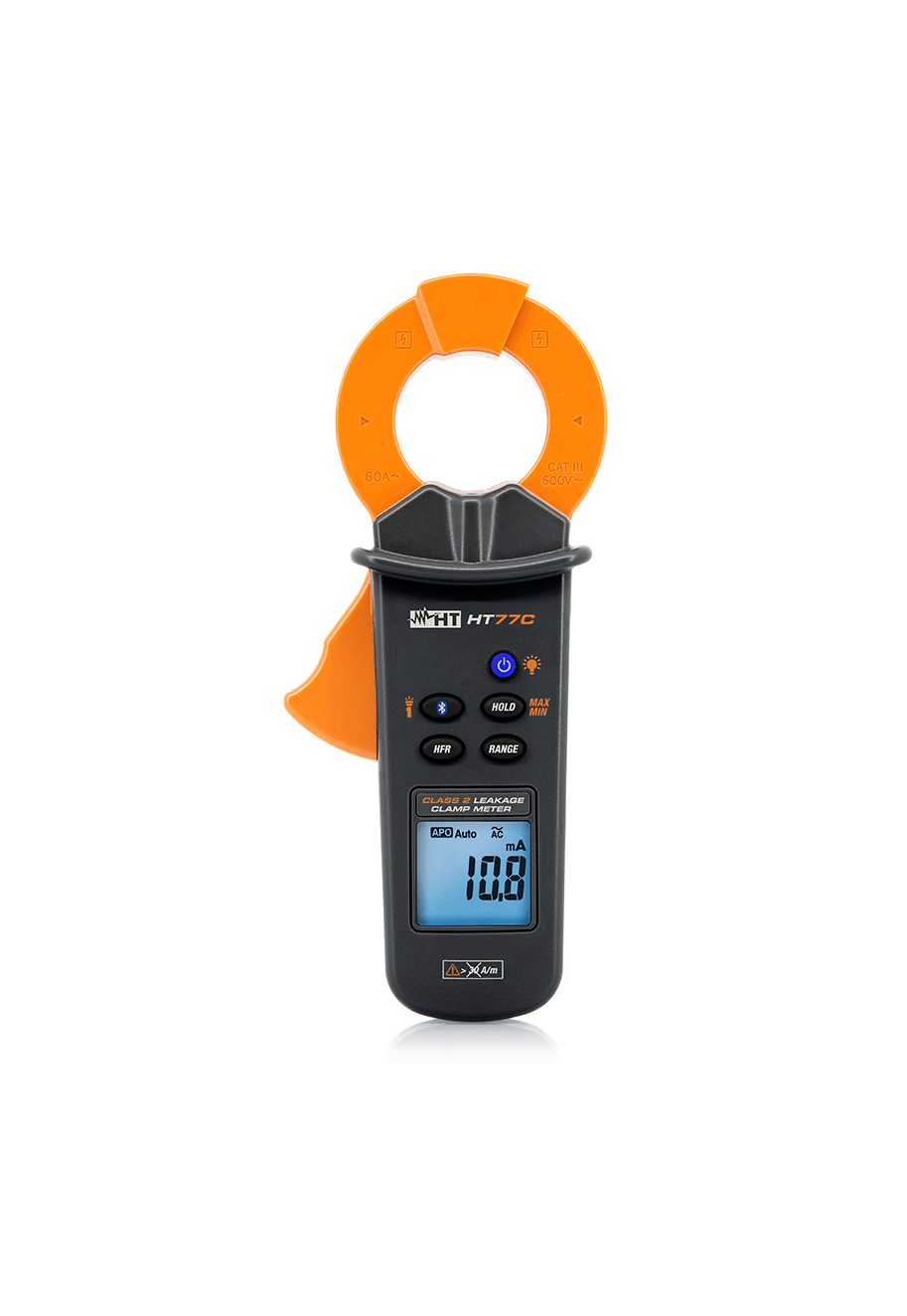 HT Instruments HT77C AC Clamp Meter for Measuring Leakage Currents from 0.01mA to 60A