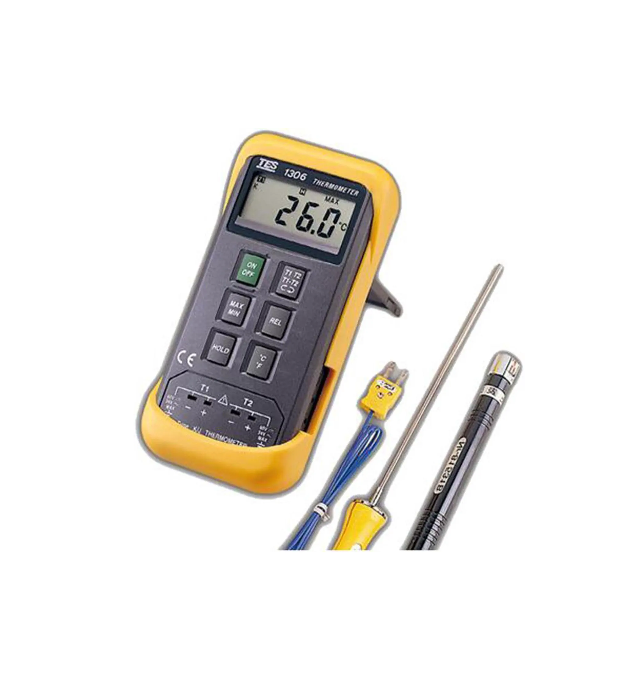 TES-1306 Dual-Channel Digital Thermometer