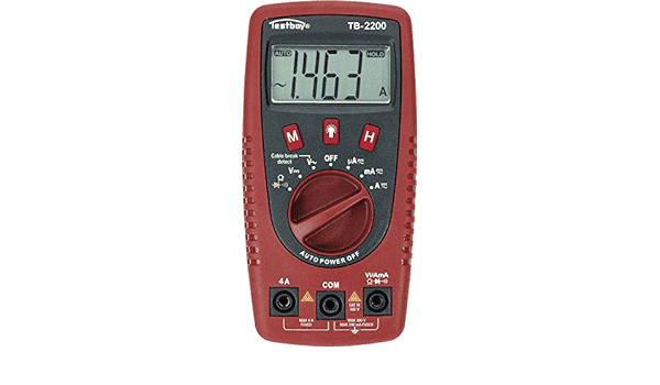 Testboy 2200 Digital multimeter with cable break detector and LED torch