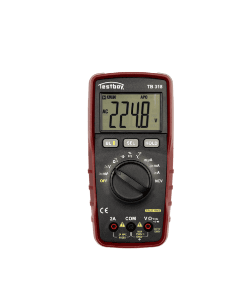 Testboy 318 Digital Multimeter CAT IV 1000 V and until 1500 Volt DC