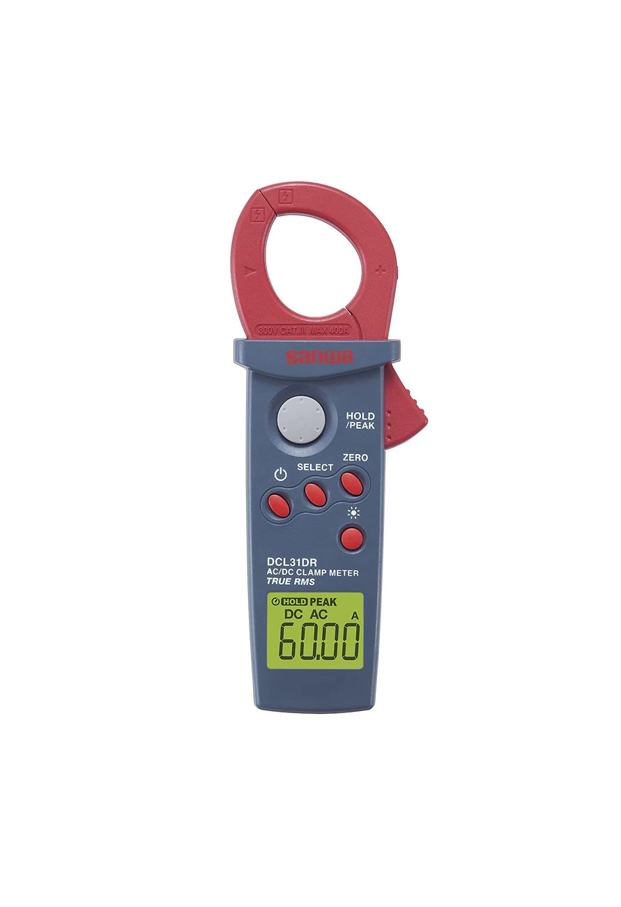 Sanwa DCL31DR Mini AC/DC Clamp Meter with True RMS and Peak Hold