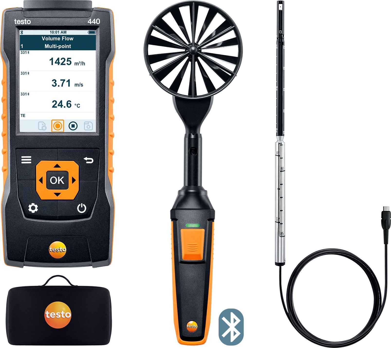 Testo 440 Airflow Kit 1 BT Airflow Combo Kit 1 with Bluetooth