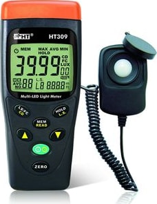 HT Instrument HT309 Digital Luxmeter with Illuminance Measurement of LED Sources